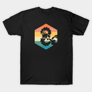 D20 Dragon Retro T-Shirt